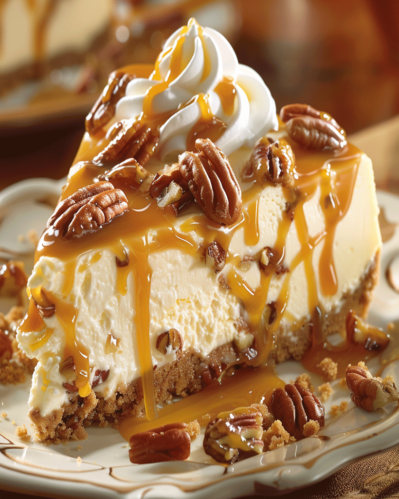 Pecan Caramel Cheesecake Recipe - Decadent Dessert Idea