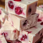 Maraschino Cherry White Chocolate Fudge – Holiday Treats