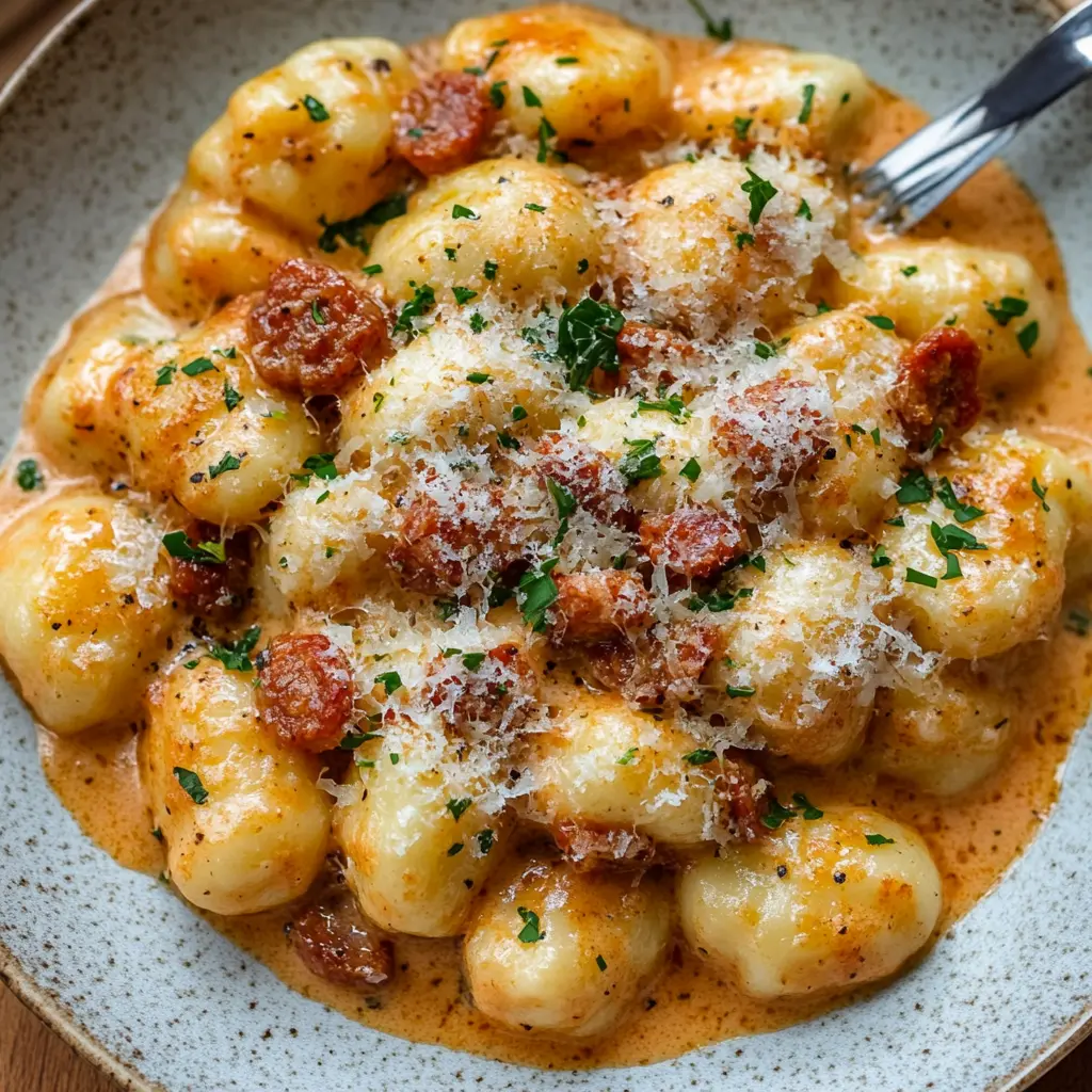 Best Creamy Chorizo Gnocchi - Quick & Easy Dinner Recipe