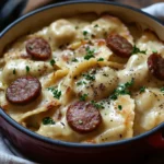 Easy Crockpot Pierogi Casserole with Kielbasa Recipe