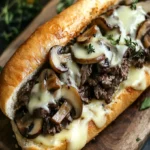 Beef Philly Cheese Steak with Mushrooms Recipe Delight