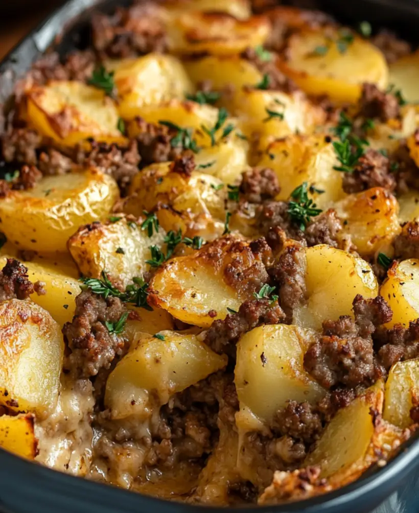 Hamburger and Potato Casserole: Quick Easy Dinner