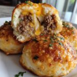 Garlic Parmesan Cheeseburger Bombs