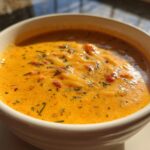 roasted red pepper gouda soup