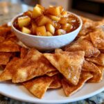 Apple Pie Dip with Cinnamon Sugar Tortilla Chips