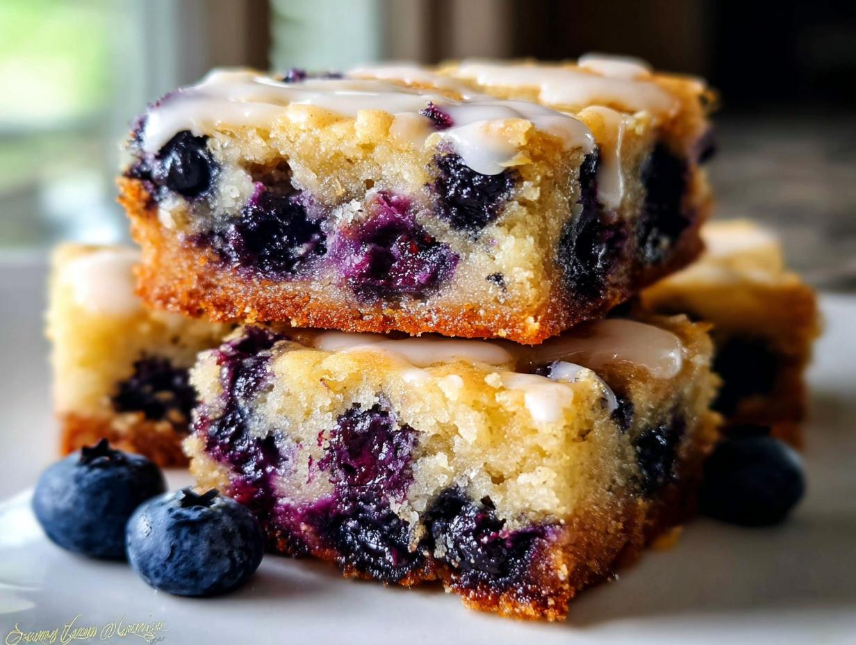 Blueberry Blondies