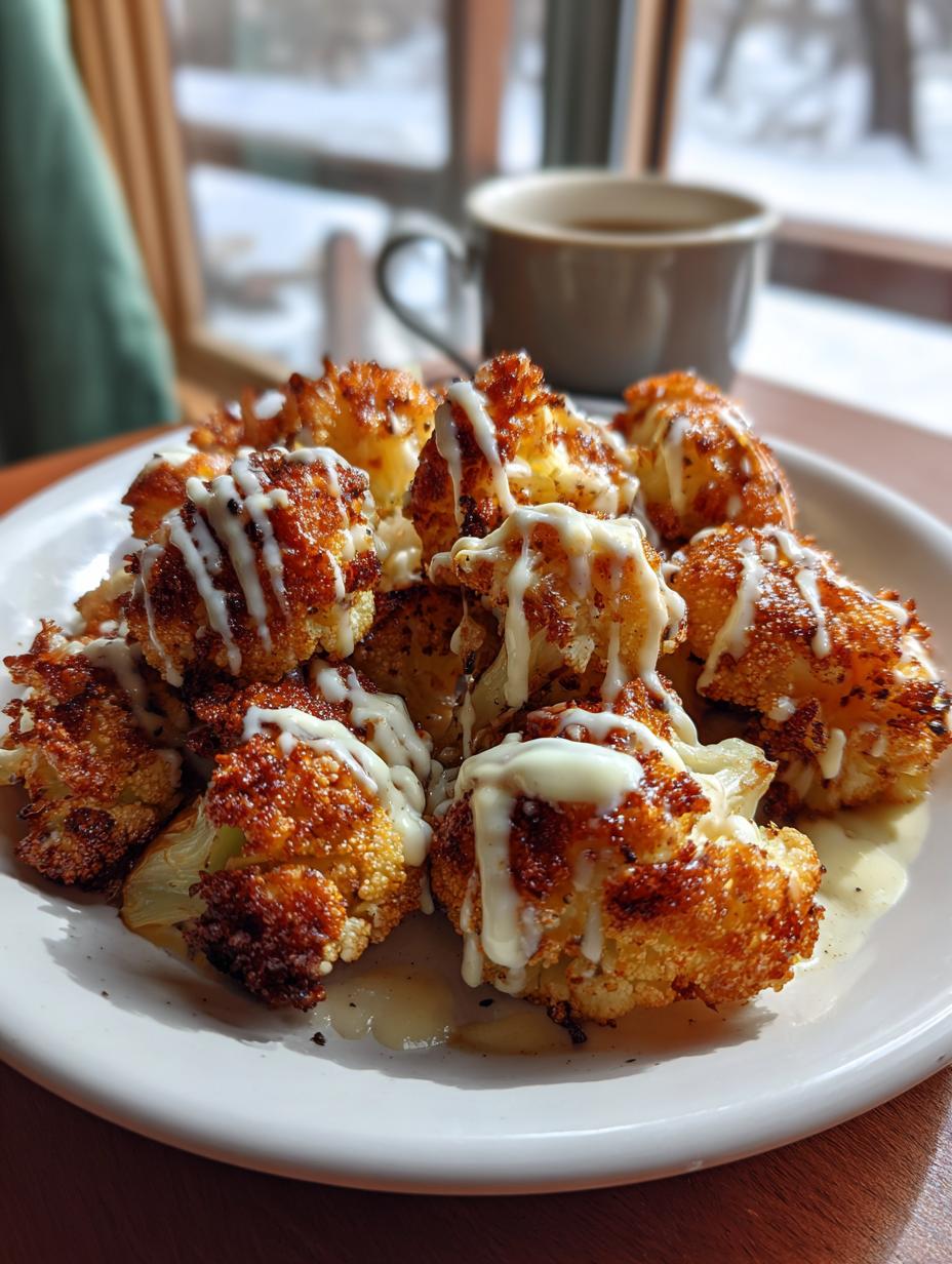 Rave Over Crispy Cauliflower Bites With Killer Sauce 5 Cauliflower Bites with Garlic Sauce - detail 2