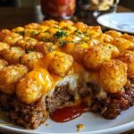 Cheesy Meatloaf Tater Tot