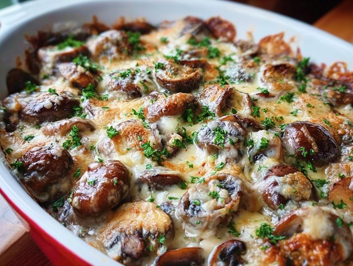 Cheesy Mushroom Casserole