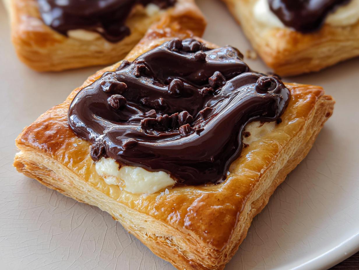 Chocolate Cream Cheese Danish