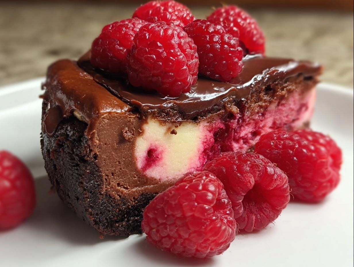 Chocolate Raspberry Cheesecake