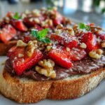 Chocolate Strawberry Bruschetta