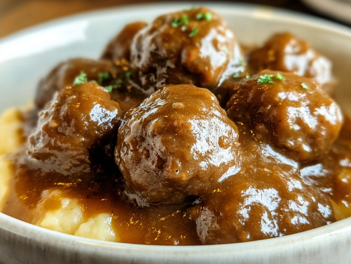 Cooker Salisbury Steak Meatballs - detail 1