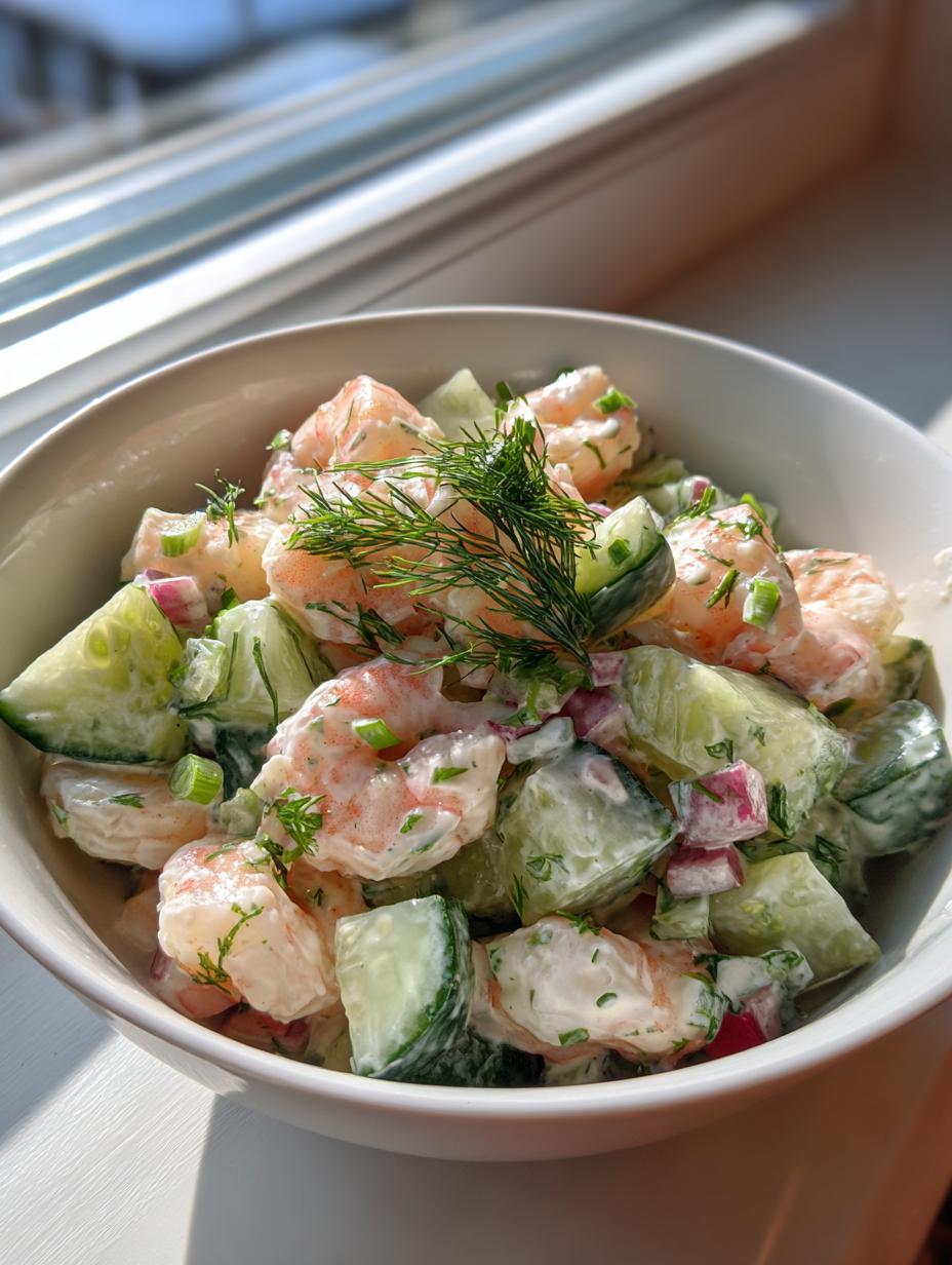 Cucumber Shrimp Salad - detail 2