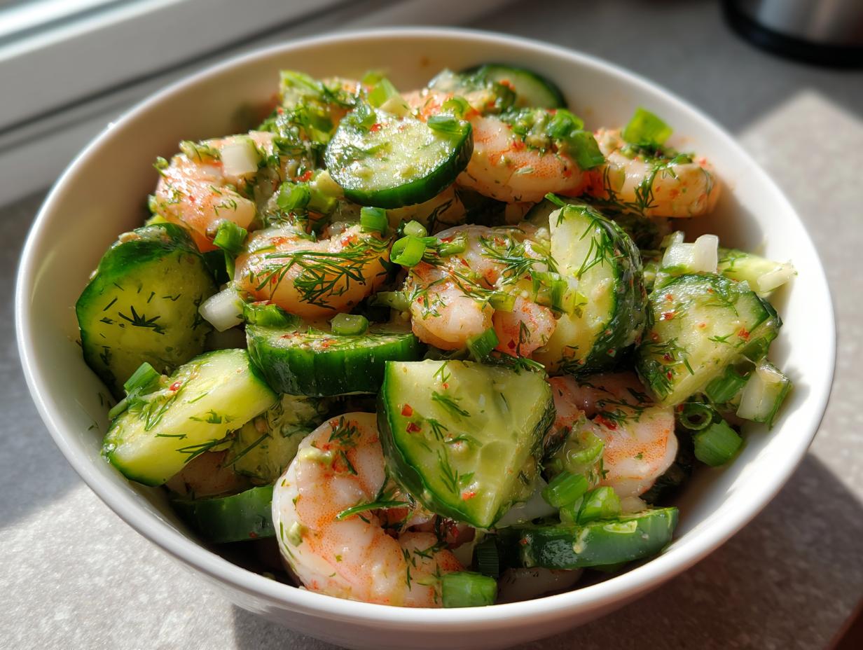 Cucumber Shrimp Salad