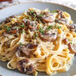 Date Night Mushroom Fettuccine Alfredo