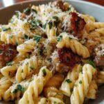 Garlic Butter Sausage Parmesan
