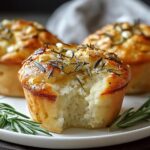 Garlic Rosemary Focaccia Muffins