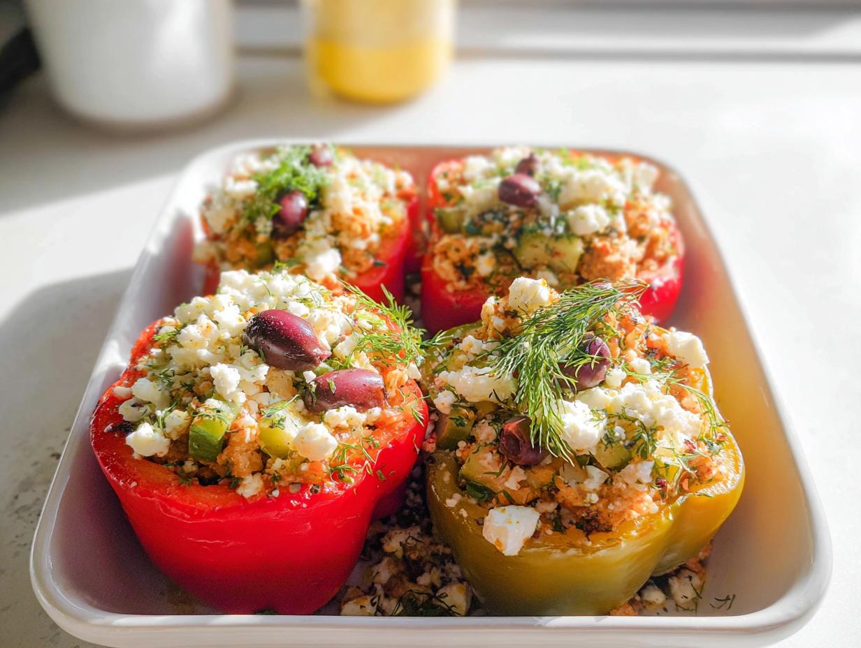Greek Chicken Stuffed Peppers - detail 2