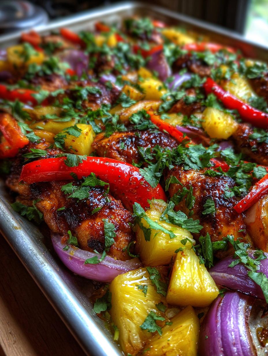 Hawaiian Chicken Sheet Pan - detail 1