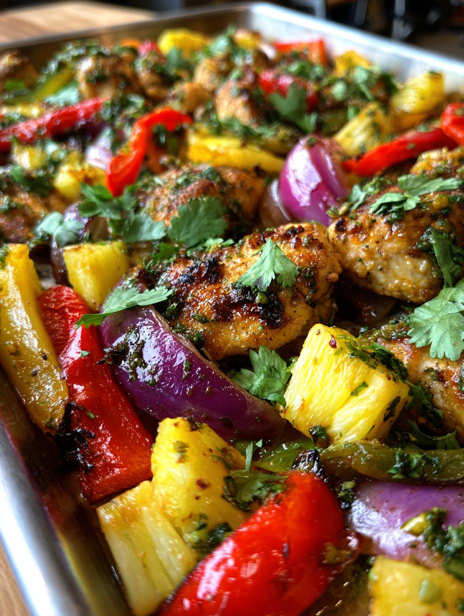 Hawaiian Chicken Sheet Pan - detail 2