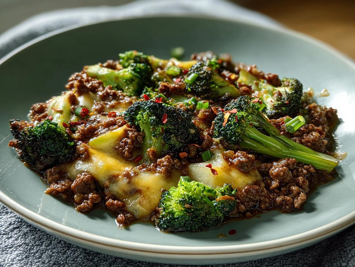 Keto Hamburger Broccoli Skillet - detail 1