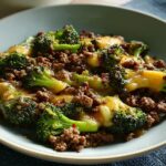 Keto Hamburger Broccoli Skillet