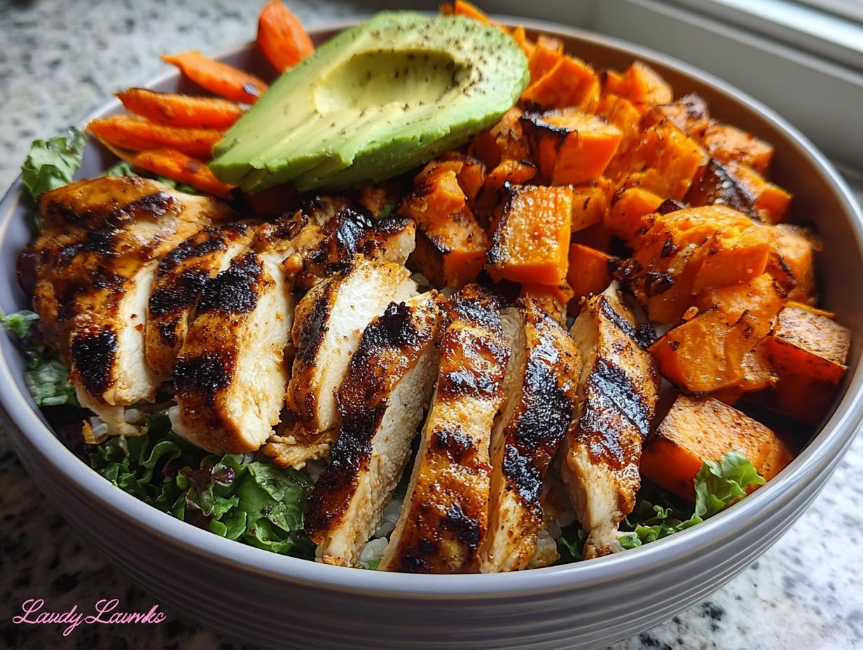 Loaded Grilled Chicken Sweet Power Bowl 2 Ways 5 Loaded Grilled Chicken Sweet Power Bowl 2 Ways - Loaded Grilled Chicken Sweet - additional detail