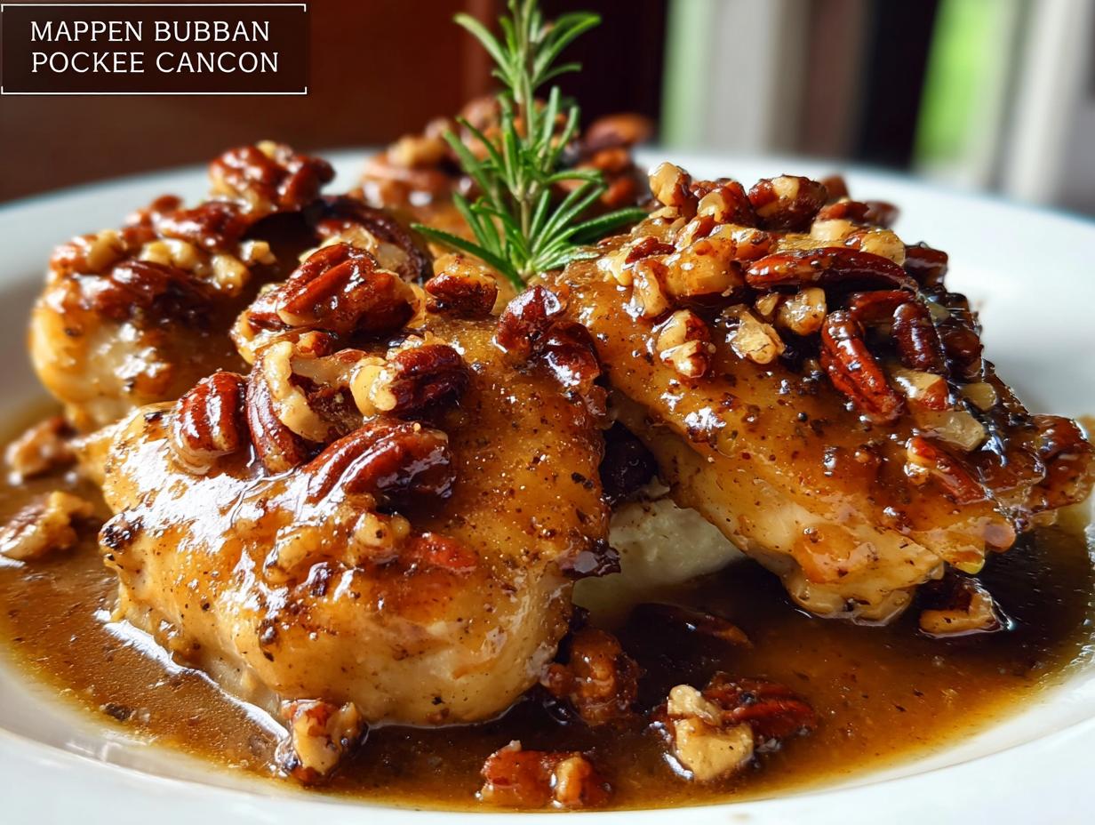 Maple Bourbon Pecan Chicken - detail 1