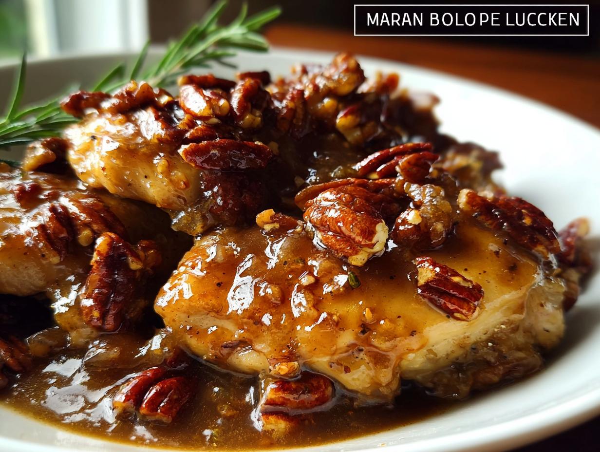 Maple Bourbon Pecan Chicken