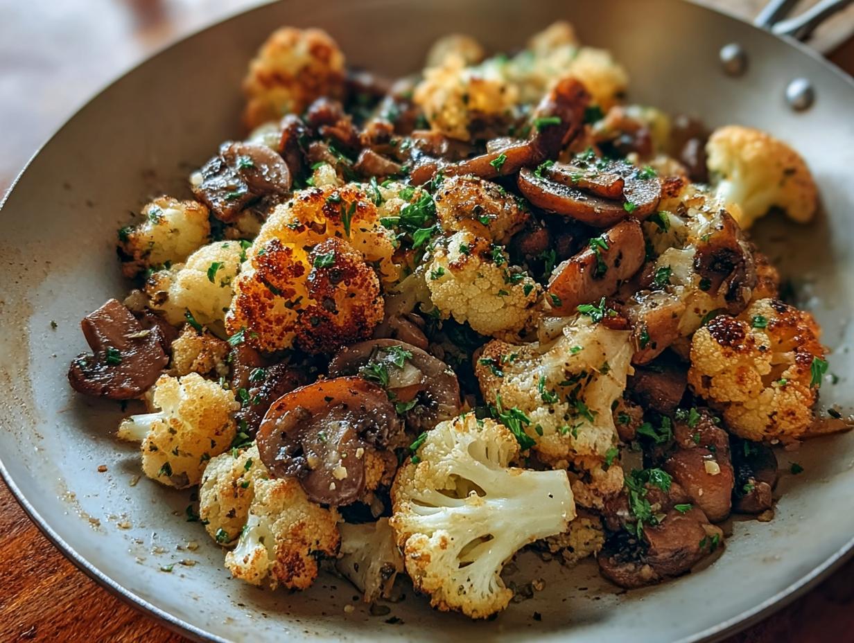 Savory Garlic Mushroom Cauliflower: Quick Marvel - Savory Garlic Mushroom Cauliflower - additional detail
