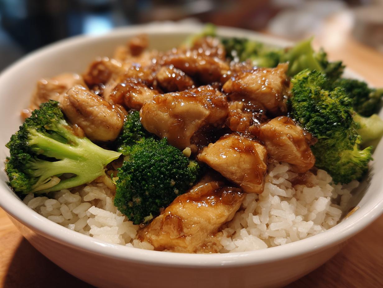 Sticky Chicken Rice Bowls