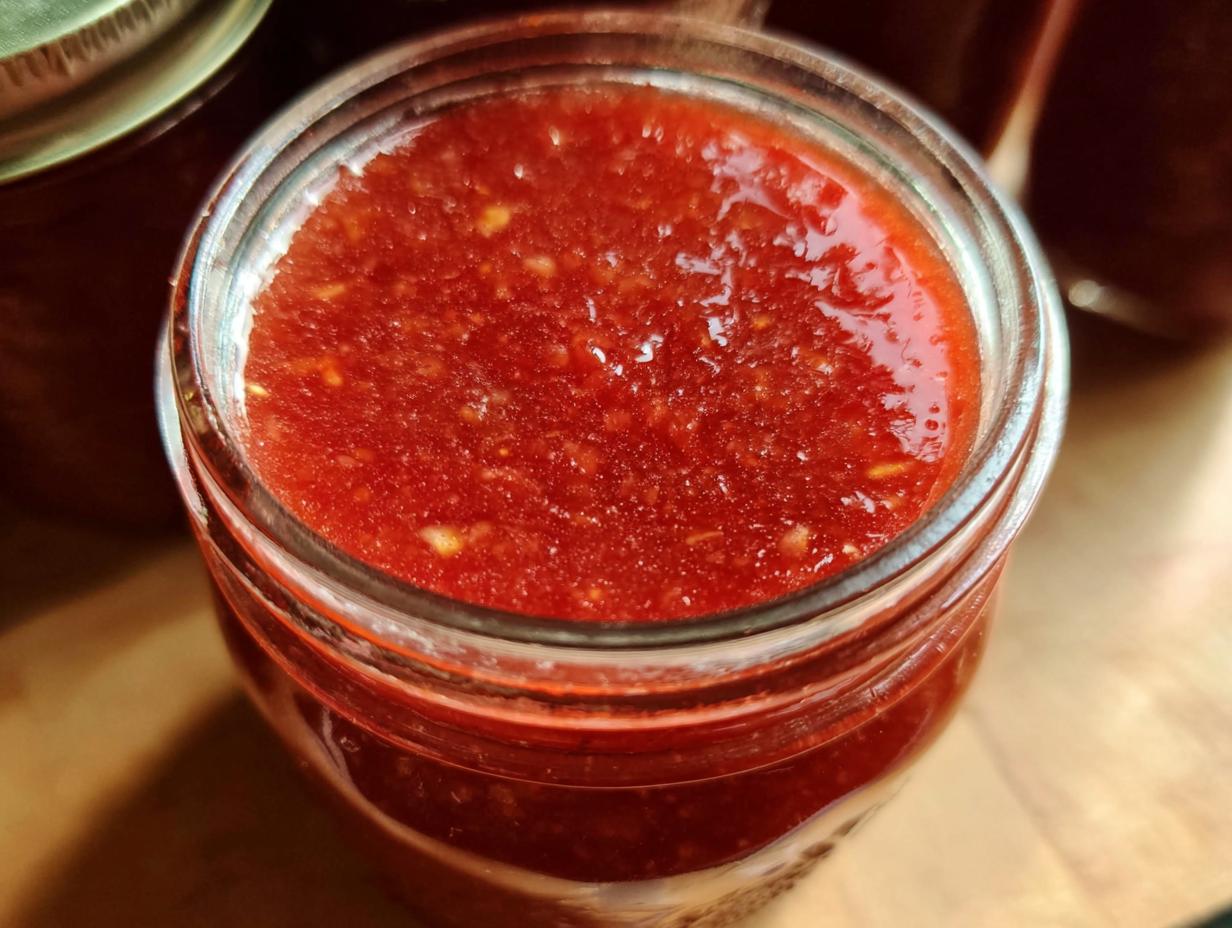 Strawberry Jalapeno Bourbon BBQ Sauce