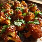 Sweet and Spicy Baked Cauliflower