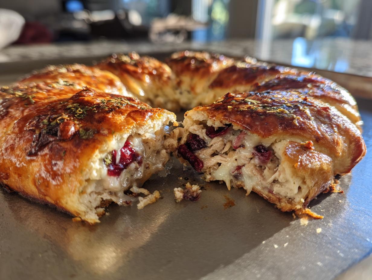Turkey Cranberry Crescent Ring