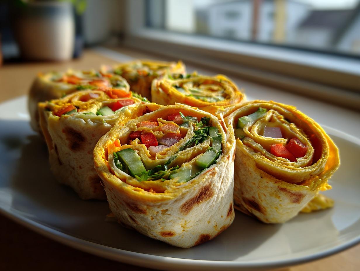 Vegetable Tortilla Roll Ups