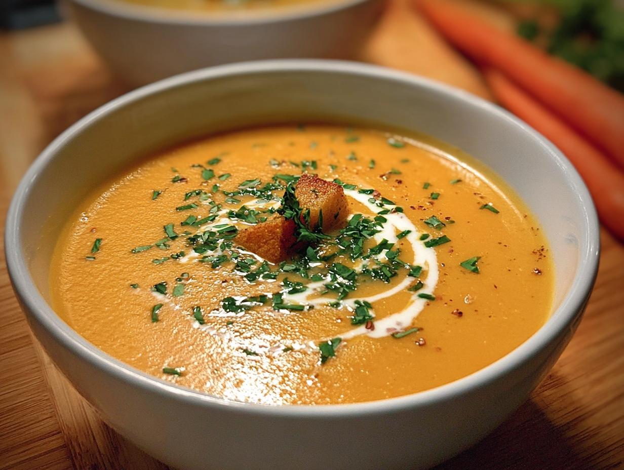 Velvety Carrot Potato Soup