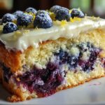 Blueberry Lemon Creme Cake