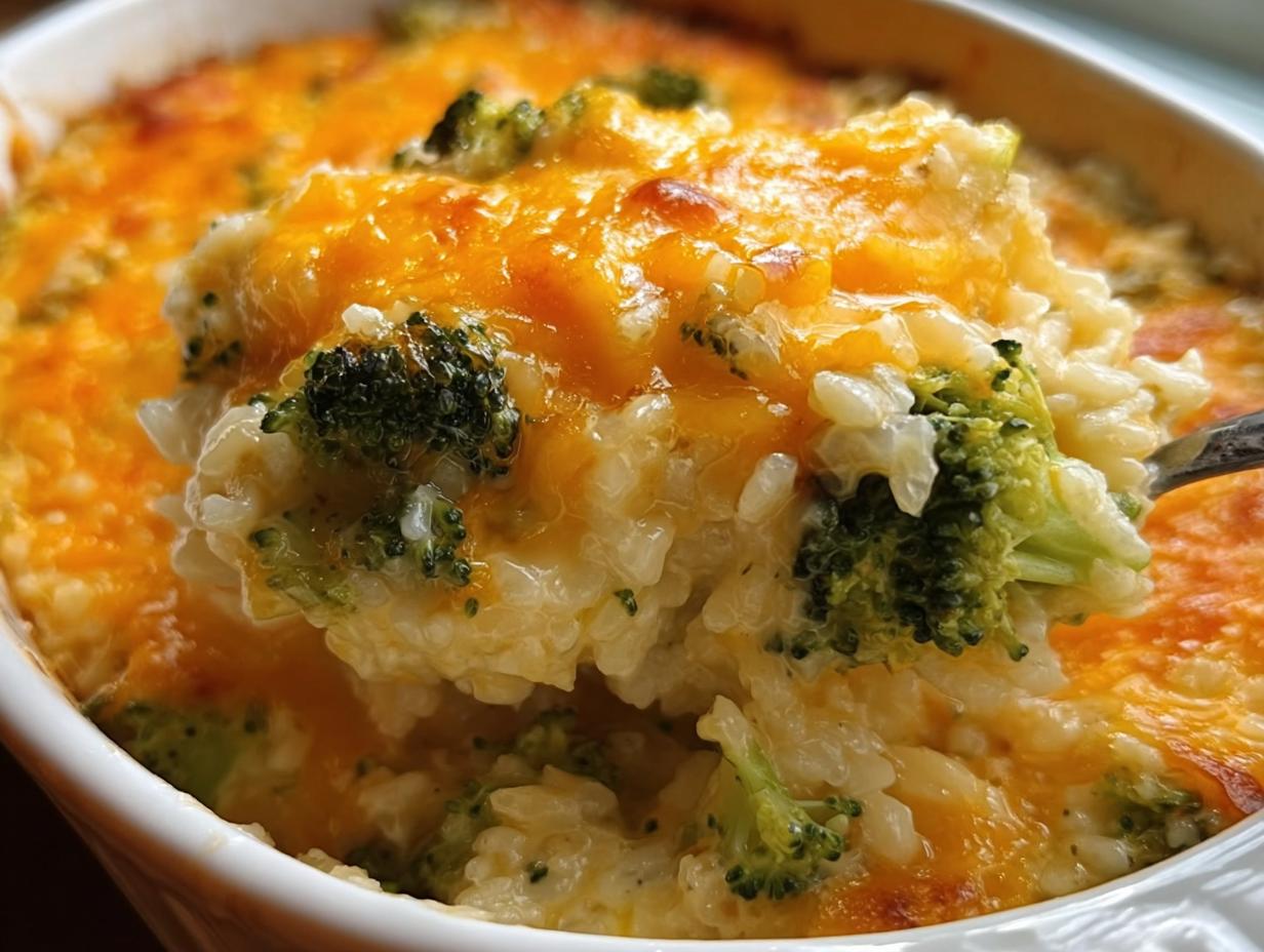Amazing Broccoli Rice Casserole in 30 Min - Broccoli Rice Casserole - additional detail