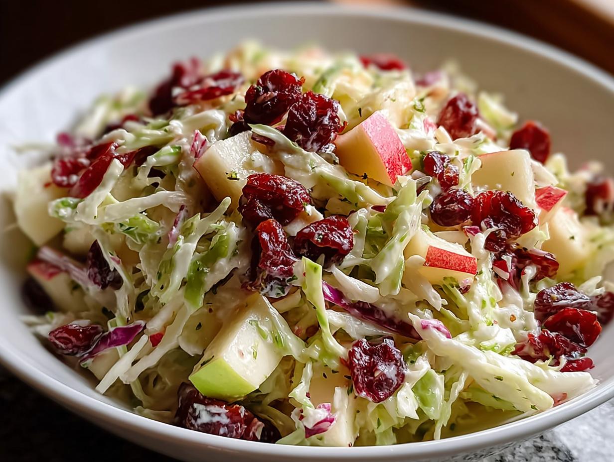 Cranberry Apple Coleslaw: 15 Minute Flavor Burst - Cranberry Apple Coleslaw - additional detail