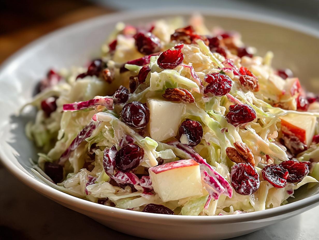 Cranberry Apple Coleslaw