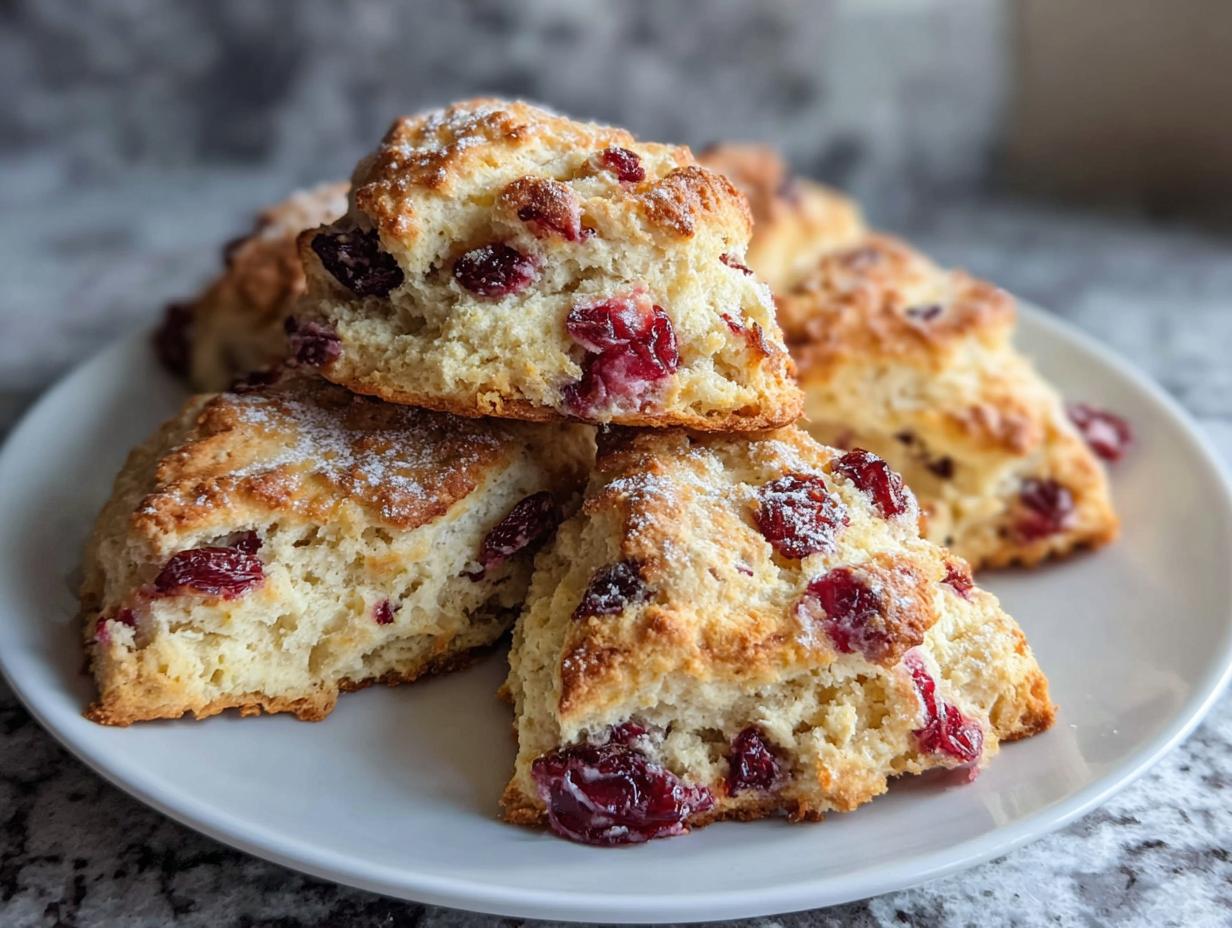 Cranberry Scones: Bake 8 Tender Treats Fast 4 Cranberry Scones: Bake 8 Tender Treats Fast - Cranberry Scones - main visual representation