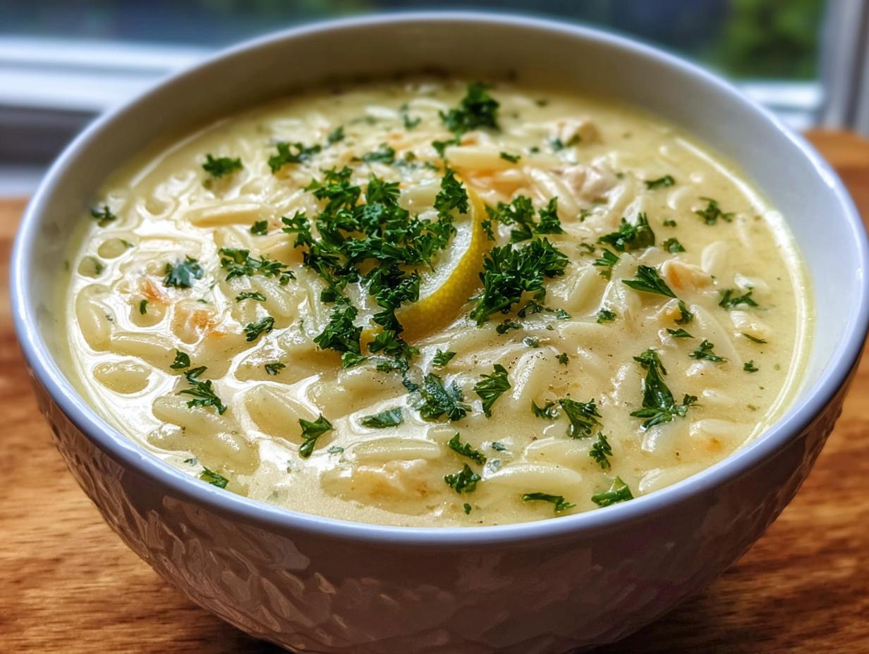 Creamy Avgolemono Soup