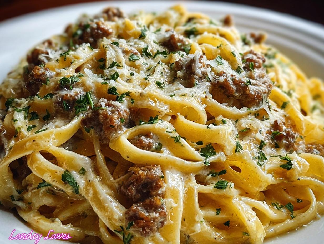 Perfect Creamy Parmesan Beef Fettuccine in 30 Min - Creamy Parmesan Beef Fettuccine - additional detail