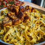 Creamy Velveeta Chicken Fettuccine