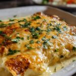 Creamy White Chicken Enchiladas