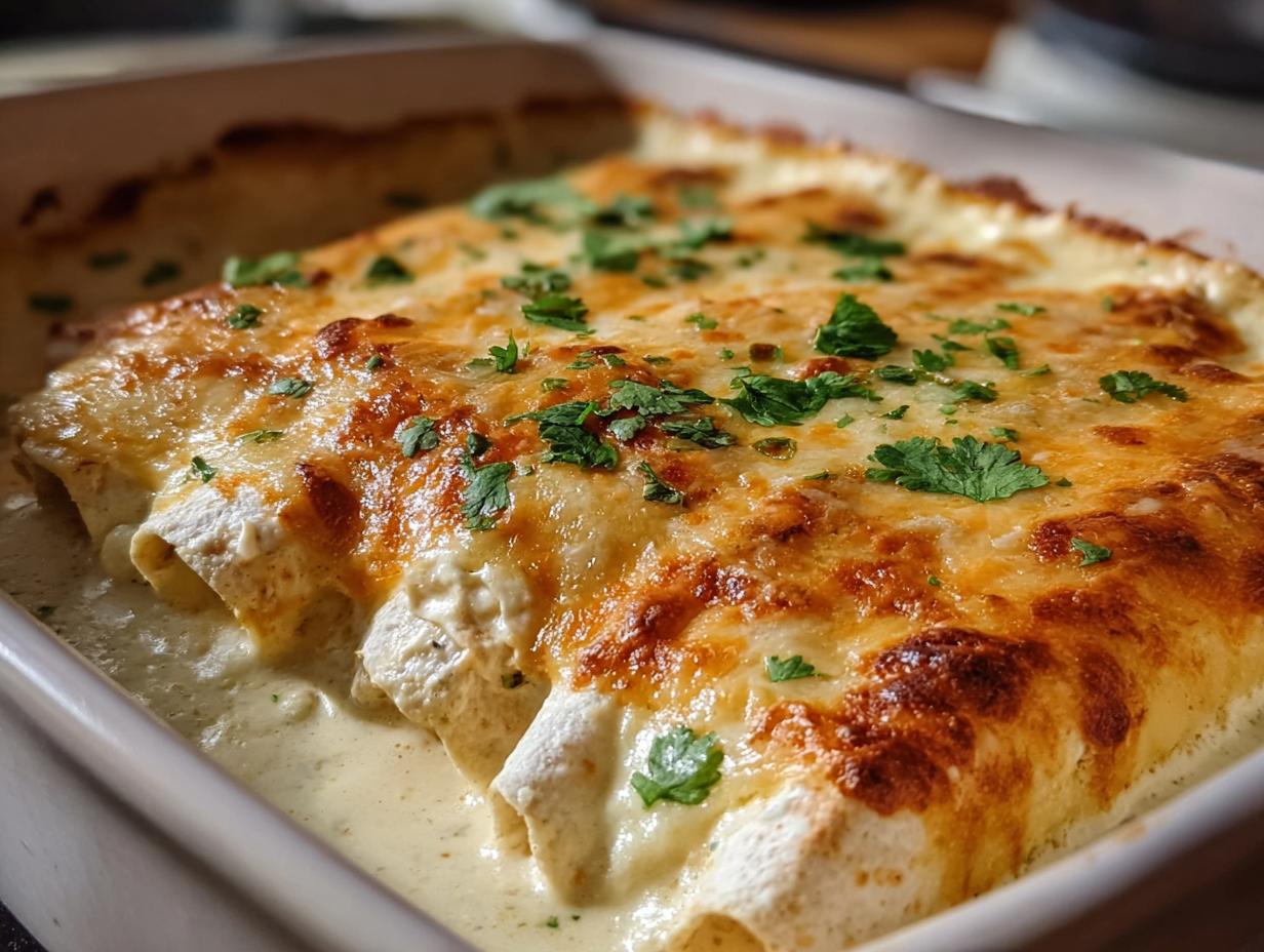 Creamy White Chicken Enchiladas: Simple & Delicious - Creamy White Chicken Enchiladas - additional detail