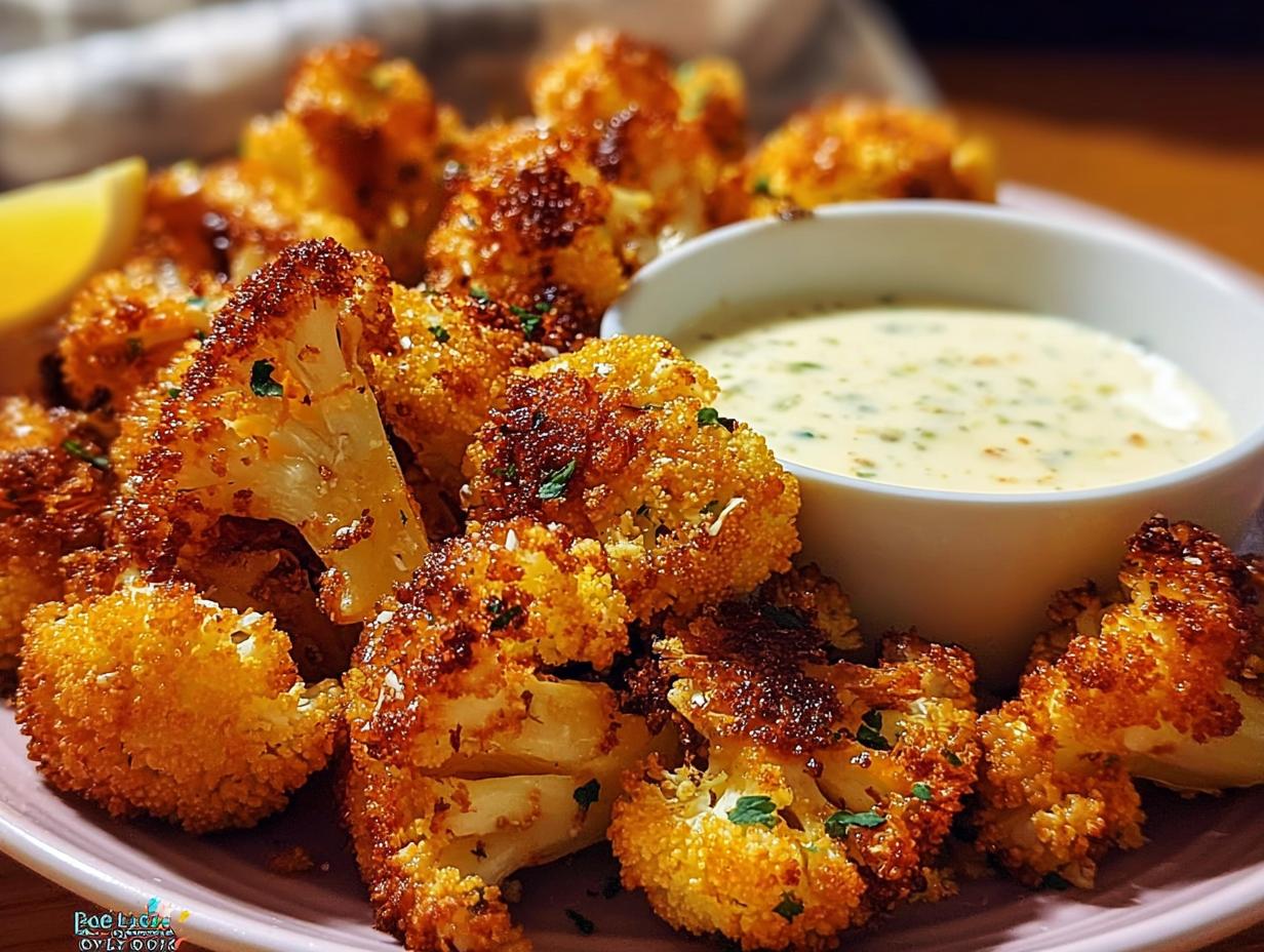 Crispy Baked Cauliflower Bites: Flavorful Snack - Crispy Baked Cauliflower Bites - main visual representation