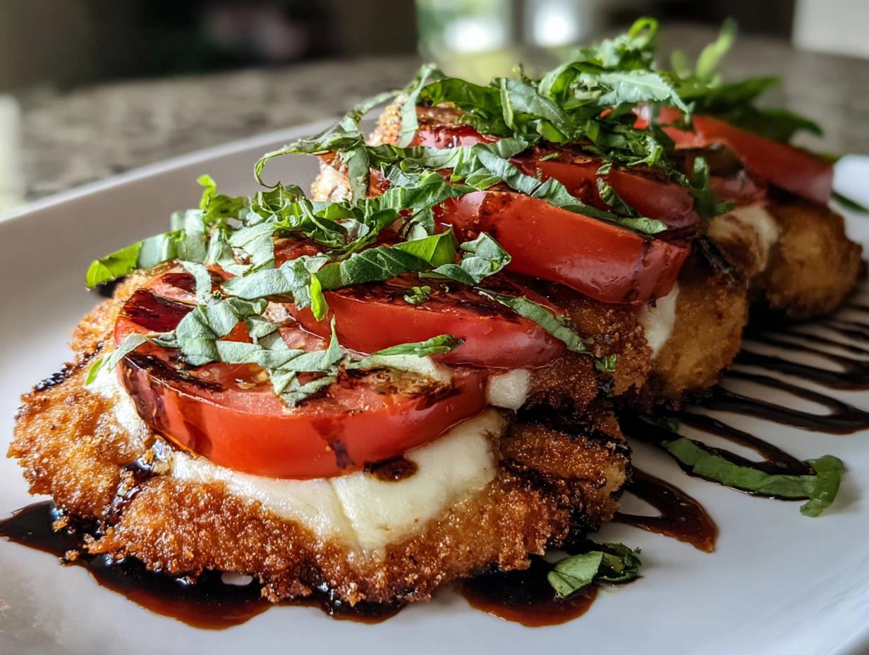 Crispy Chicken Caprese Twist - Crispy Chicken Caprese Twist - additional detail
