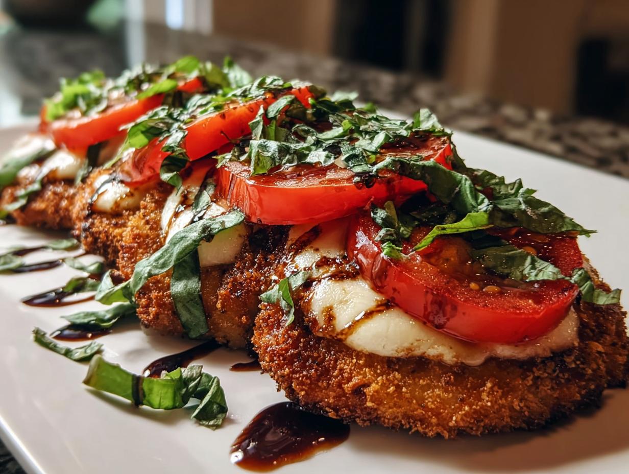 Crispy Chicken Caprese Twist - Crispy Chicken Caprese Twist - additional detail